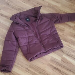 Vans Women's Burgundy Puffer Jacket